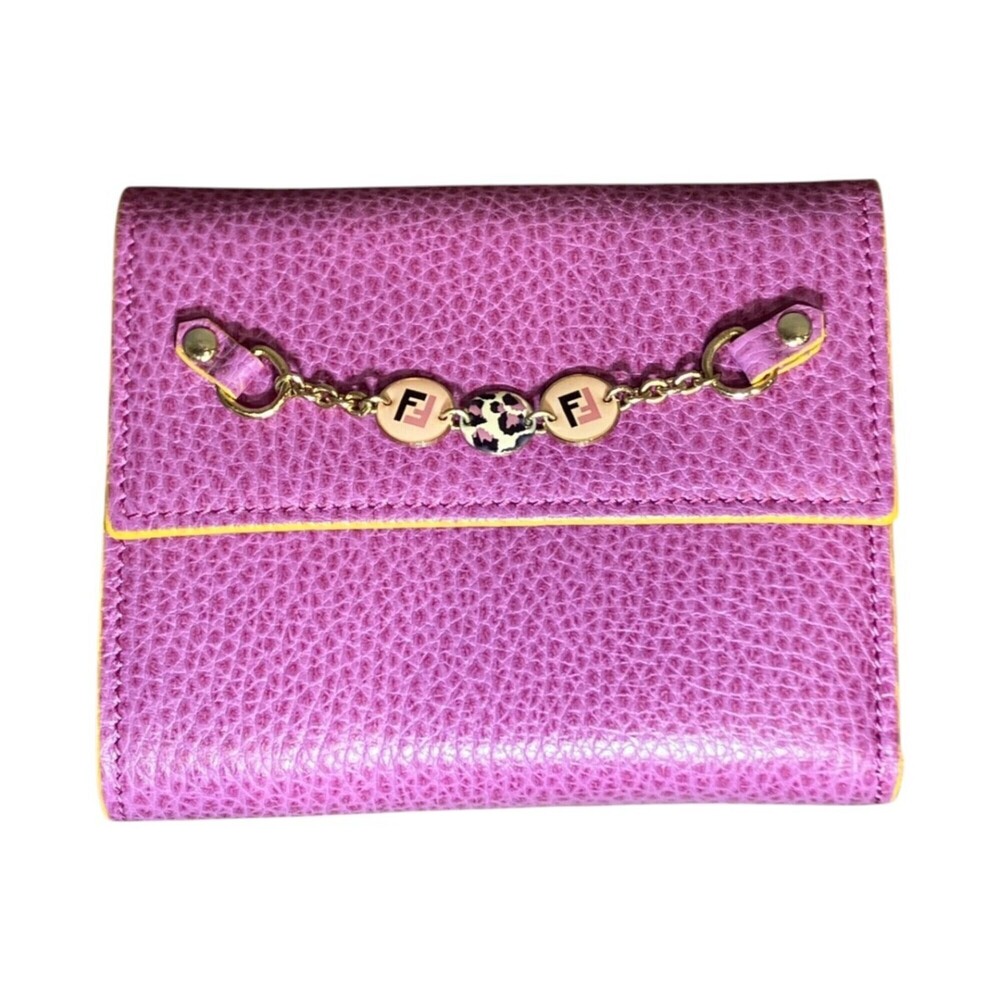 Fendi Tri-fold Wallet, Leather, 8M0177
